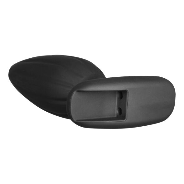 ELECTRASTIM Silicone Noir Rocker Buttt Plug Moyen — vue arrière