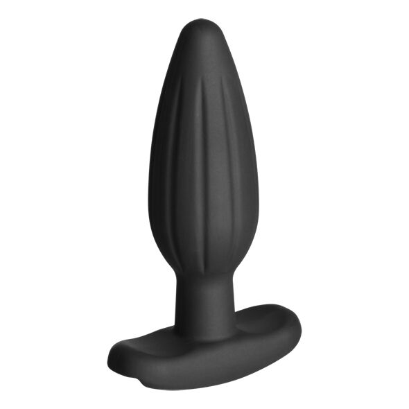 ELECTRASTIM Silicone Noir Rocker Buttt Plug Moyen — vue détaillée