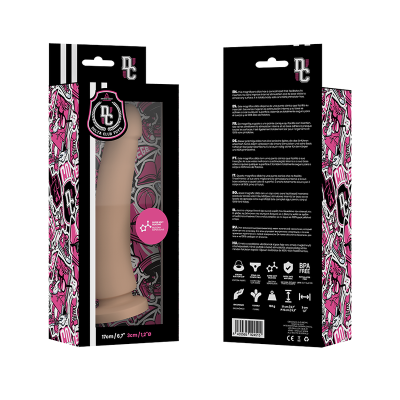 DELTACLUB JOUETS GODE MÉDICAL NATUREL SILICONE 17 CM -O- 3 CM — vue arrière