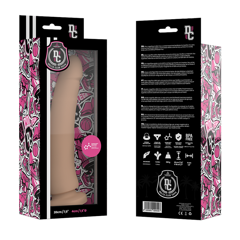 DELTACLUB TOYS GODE NATUREL MÉDICAL SILICONE 20 CM -O- 4 CM — vue arrière