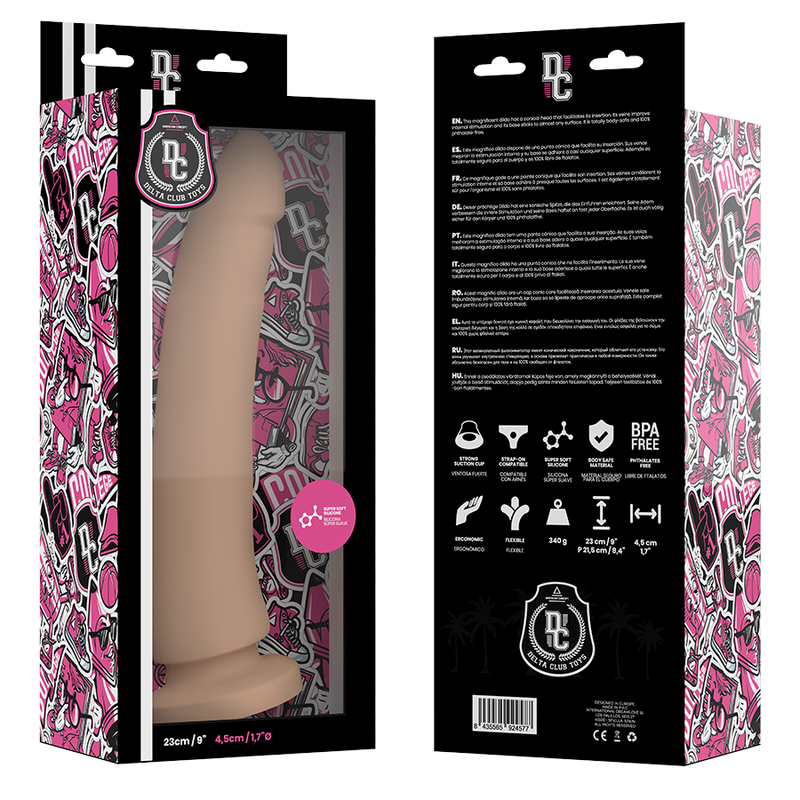 DELTA CLUB - Toys Gode Naturel Médical Silicone 23 Cm -O- 4.5 Cm