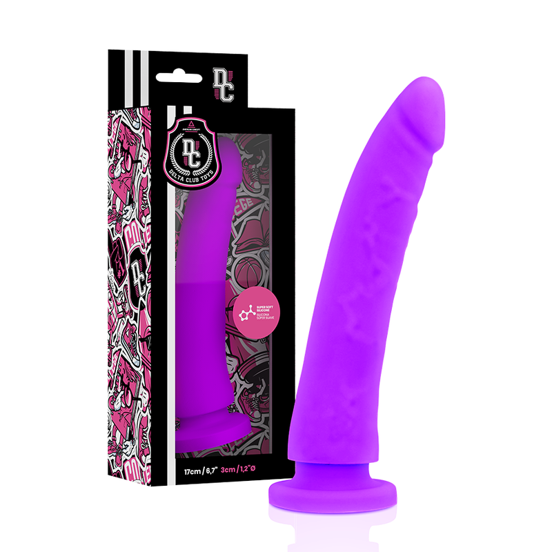 DELTACLUB TOYS HARNAIS + DONG SILICONE VIOLET 17 CM -O- 3 CM — vue alternative