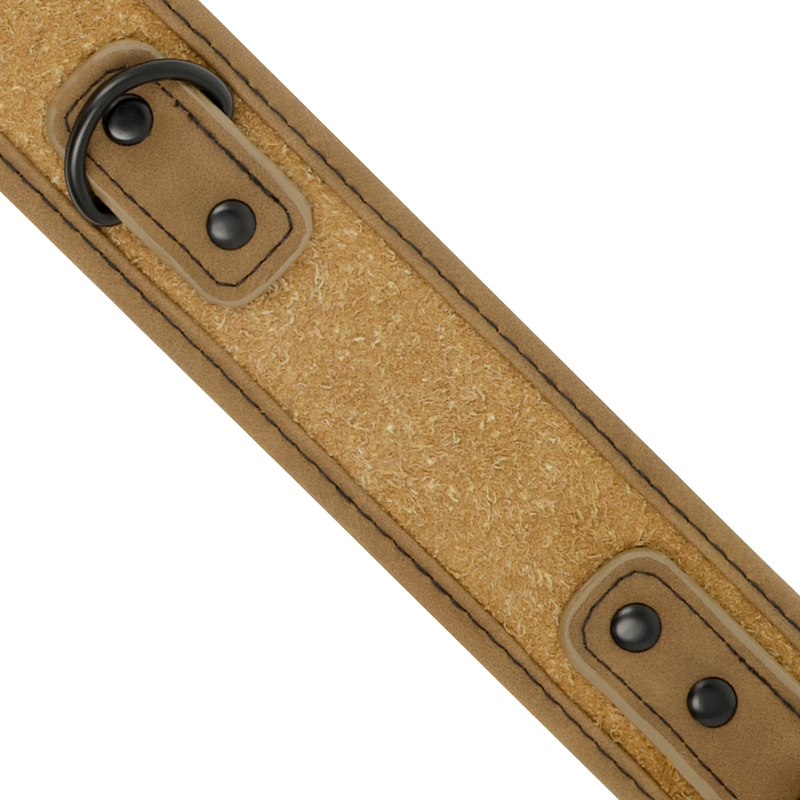 FETISH SUBMISSIVE ORIGIN Collier Chaîne Doublée Néoprène — accessoires inclus