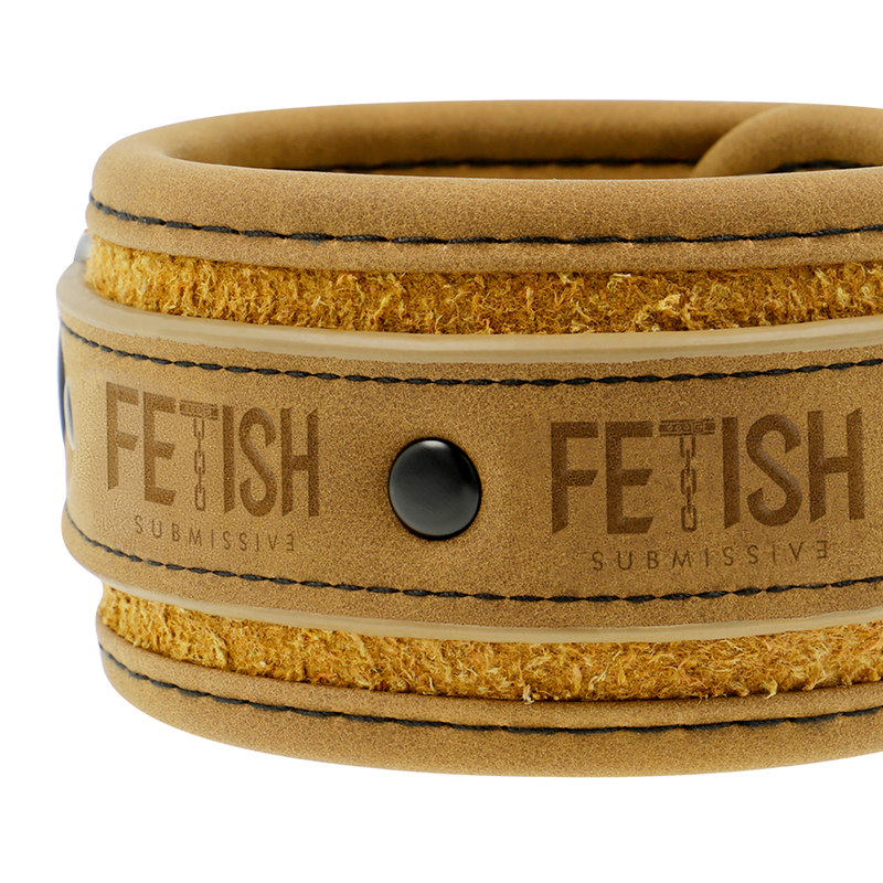 FETISH SUBMISSIVE ORIGIN Menottes Cheville Cuir Végétalien Doublure Néoprène — vue alternative