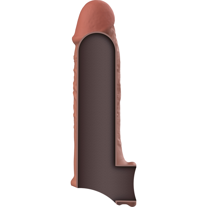 VIRILXL EXTENSION PÉNIS MARRON SILICONE LIQUIDE V9 — vue arrière