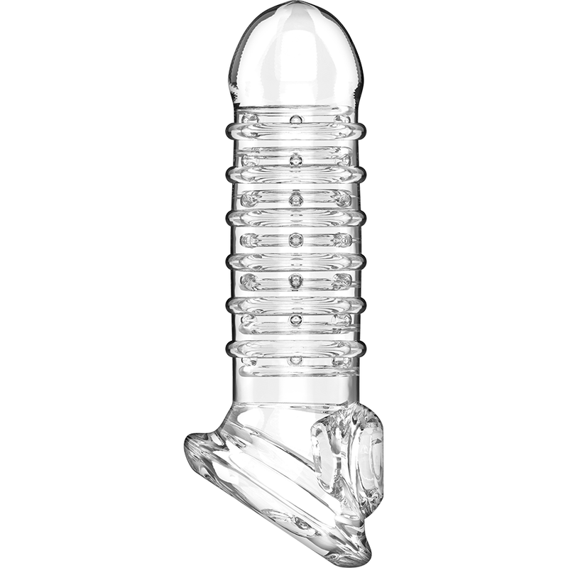 VIRILXL EXTENSION PÉNIS GAINE V15 TRANSPARENTE — accessoires inclus
