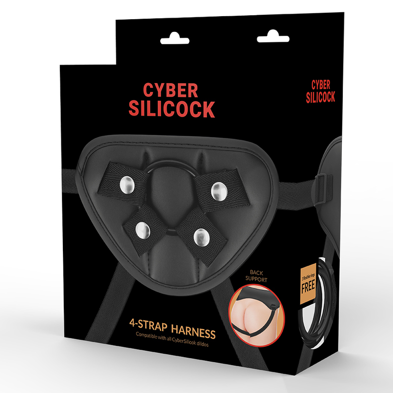 CYBER SILICOCK HARNAIS SANGLES 3 ANNEAUX GRATUITS — accessoires inclus