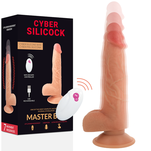 CYBER SILICOCK TÉLÉCOMMANDE RÉALISTE MASTER BEN 23.88 CM -O- 4.3 CM - Aura Intime