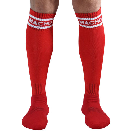 MACHO UNDERWEAR Chaussettes Longues Taille Unique Rouge - Aura Intime