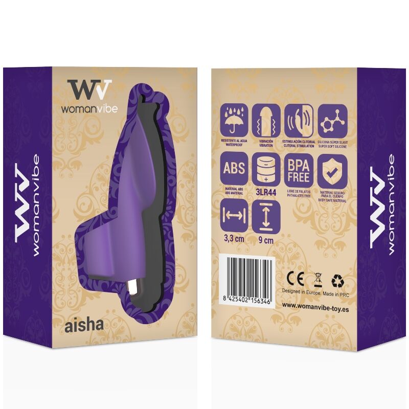 WOMANVIBE Finger Stimulateur Silicone Aisha Femme — vue détaillée