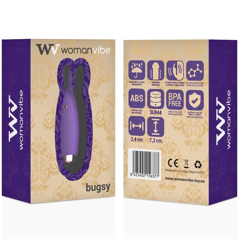 WOMANVIBE Bugsy Silicone Stimulateur — vue détaillée