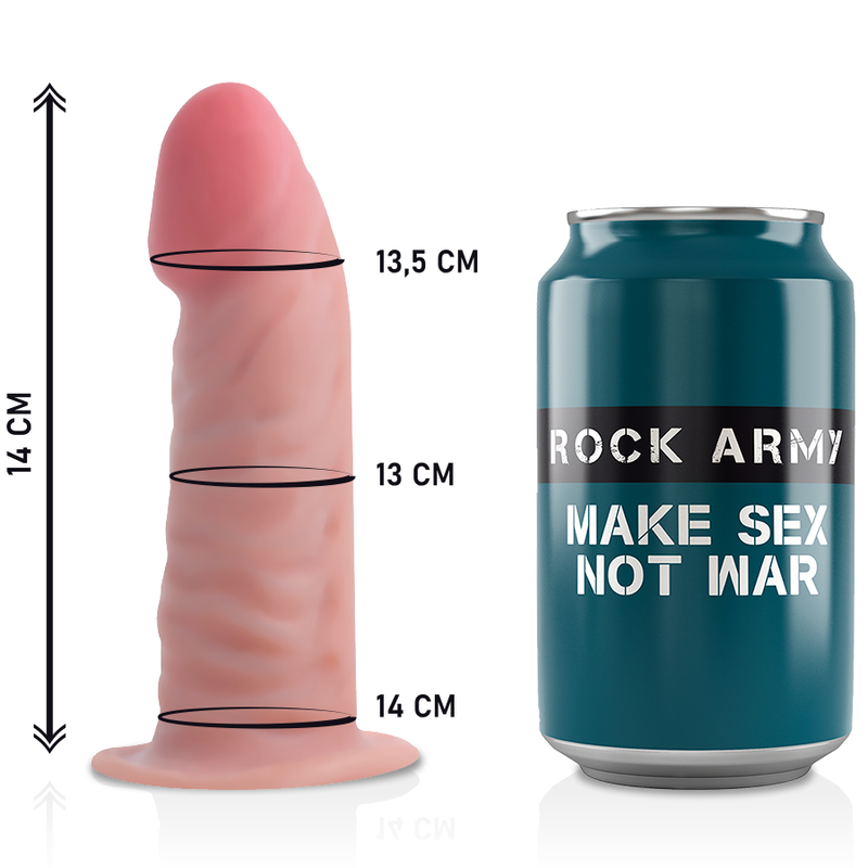 ROCK ARMY HARNAIS + GODE RÉALISTE TIGRE DOUBLE DENSITÉ 14 CM -O- 4.... — accessoires inclus