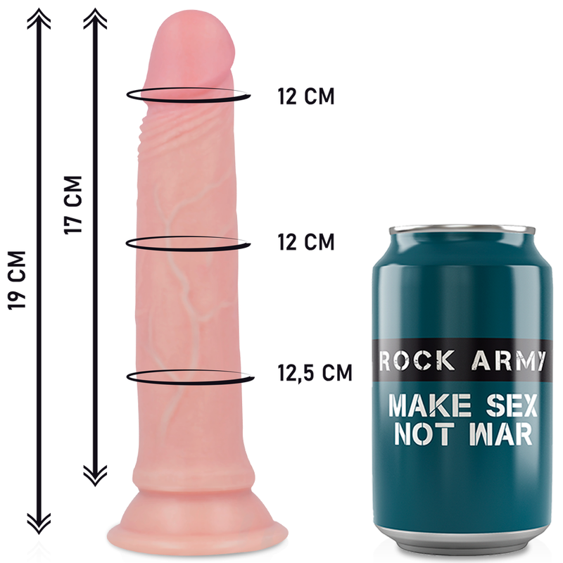 ROCKARMY - Harness + Premium Liquid Silicone Dildo Avenger 19 Cm -O- 3.98 Cm