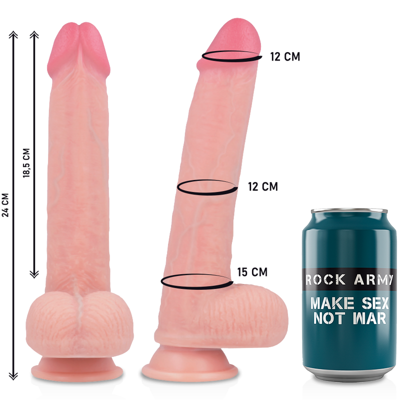 ROCK ARMY ARN S + GODE SILICONE LIQUIDE PREMIUM KINGCOBRA 24 CM -O-... — vue alternative