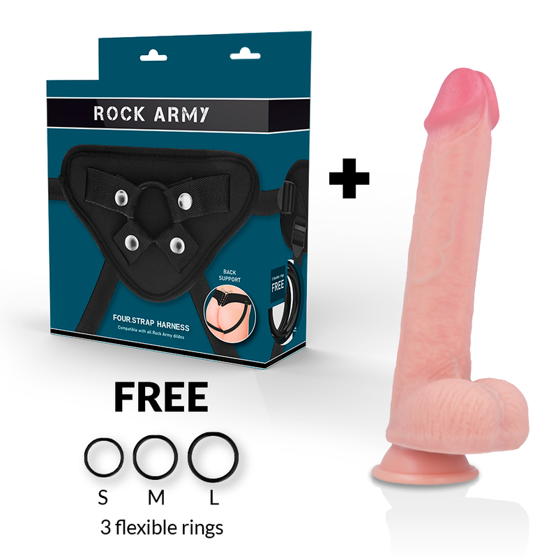 ROCK ARMY ARN S + GODE SILICONE LIQUIDE PREMIUM KINGCOBRA 24 CM -O-... — vue détaillée