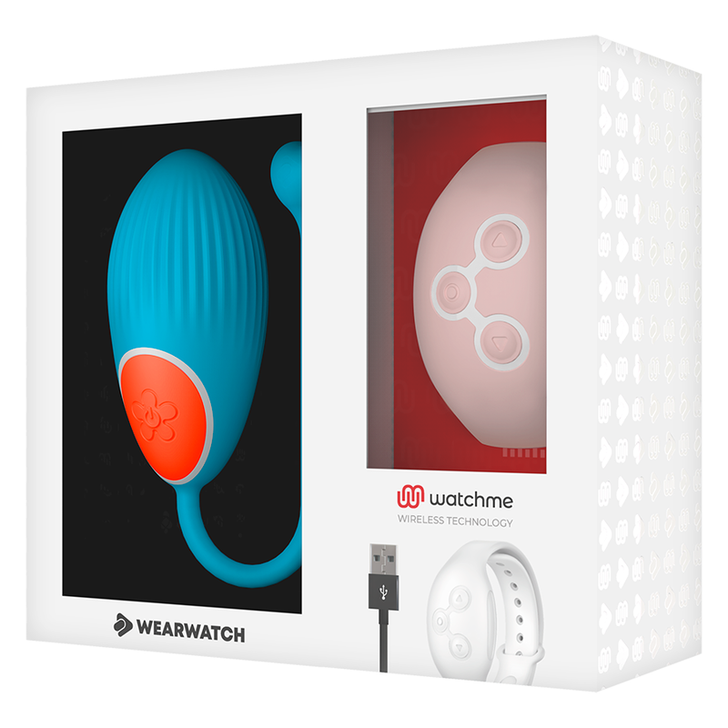 WEARWATCH Télécommande Watchme Technologie Oeuf Bleu / Rose — accessoires inclus
