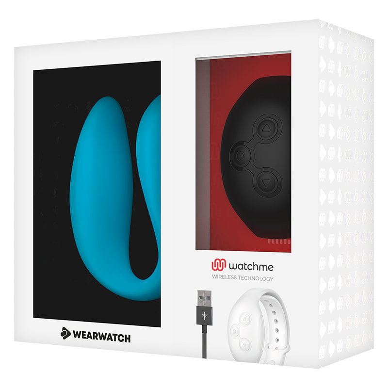 WEARWATCH Watchme Vibrateur Double Technologie Indigo / Jet — accessoires inclus