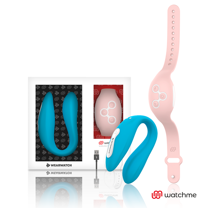 WEARWATCH Watchme Vibrateur Double Technologie Indigo / Rose - Aura Intime