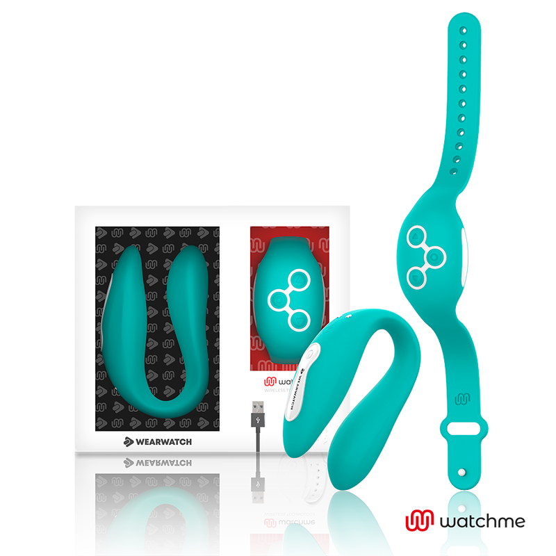 WEARWATCH Vibrateur Watchme Vert Clair Double Technologie - Aura Intime