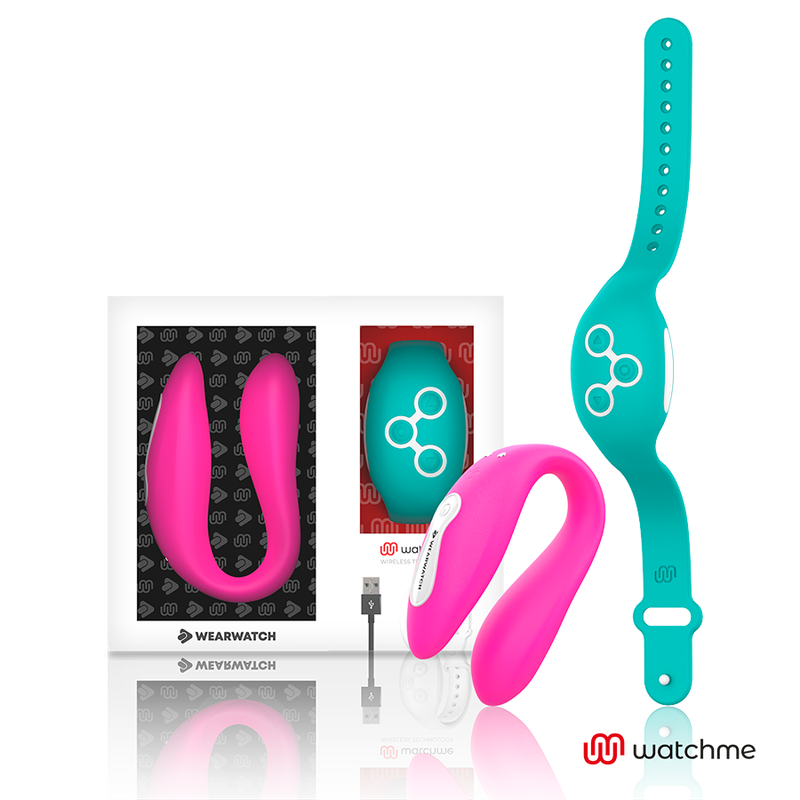 WEARWATCH Vibrateur Watchme Double Technologie Fuchsia / Eau Mer - Aura Intime