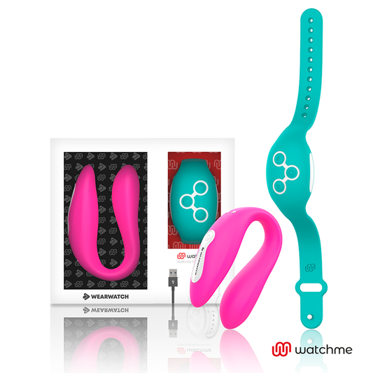 WEARWATCH Vibrateur Watchme Double Technologie Fuchsia / Eau Mer - Aura Intime