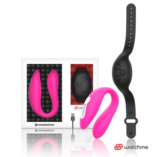 WEARWATCH Vibrateur Double Technologie Watchme Fuchsia/Azabache - Aura Intime