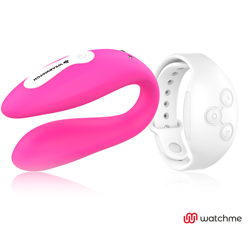 WEARWATCH Watchme Vibrateur Double Technologie Fuchsia / Neige — vue détaillée