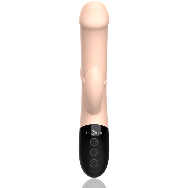 INTENSE HIGH TECH Vibrateur Rechargeable Naturel Magnus Dual — accessoires inclus