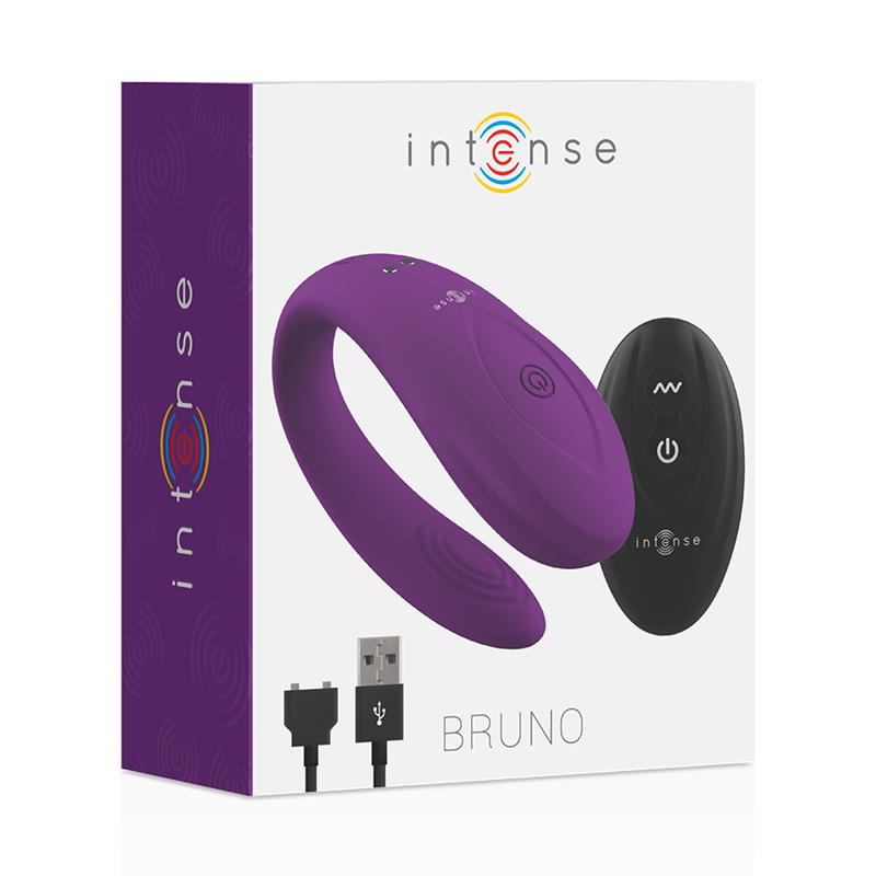 INTENSE REMOTE CONTROL Bruno Partner Plaisir Double Lilas — accessoires inclus