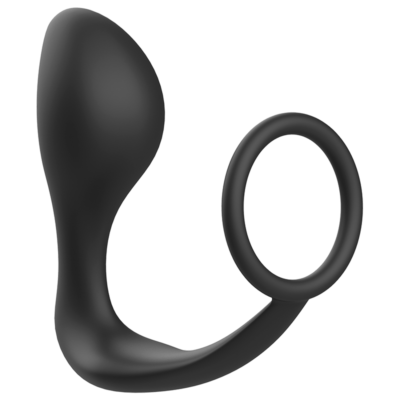 ADDICTED TOYS Plug Anal Anneau Silicone Noir — vue détaillée