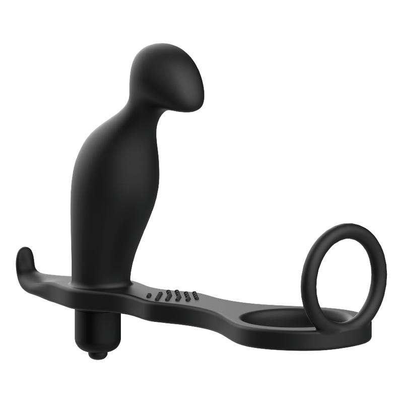 ADDICTED TOYS Plug Anal Anneau Silicone Noir 12 Cm — vue arrière