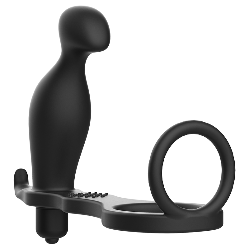 ADDICTED TOYS Plug Anal Anneau Silicone Noir 12 Cm — vue détaillée